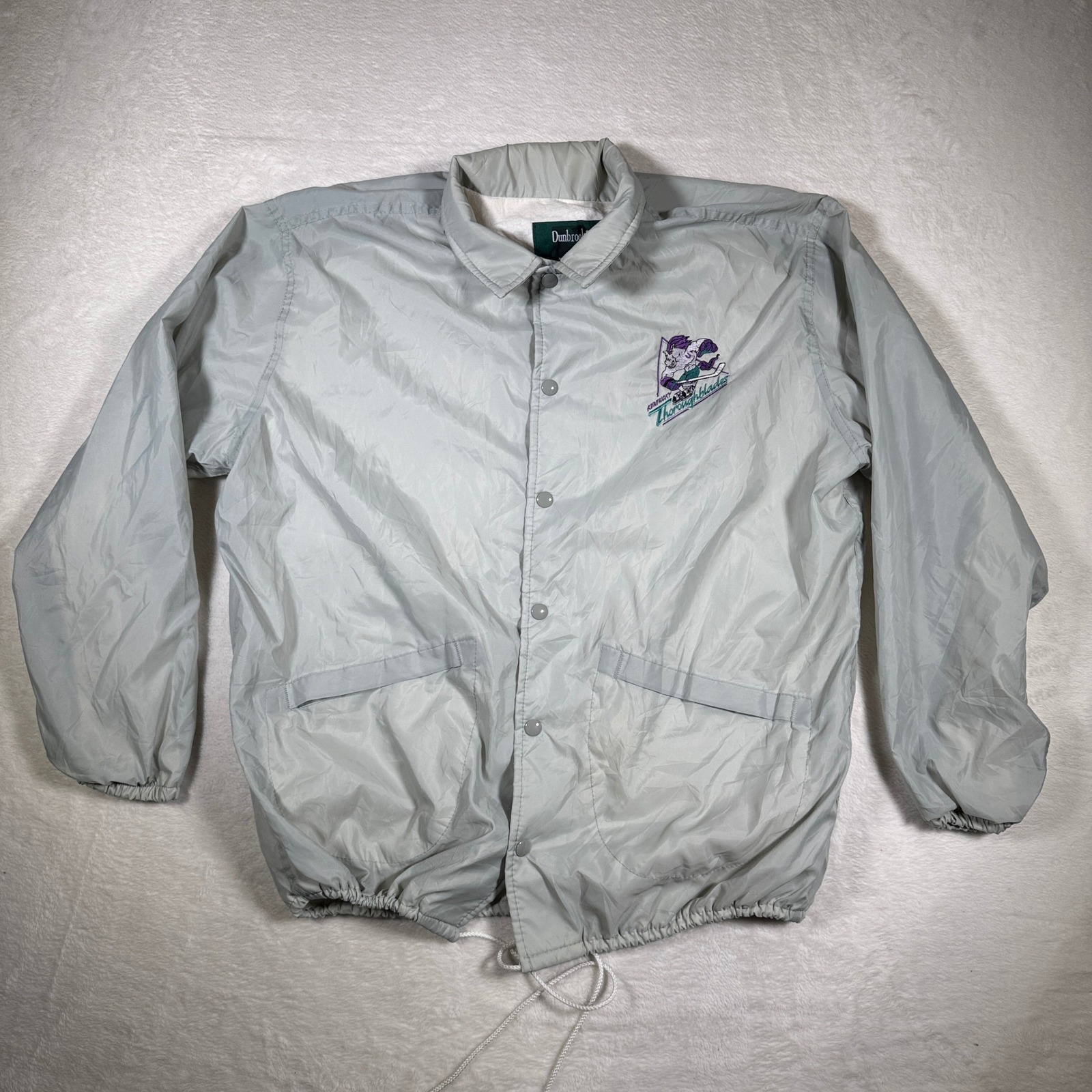 Vintage Kentucky Thoroughblades Hockey Windbreaker Jacket Dunbrooke Usa Made L